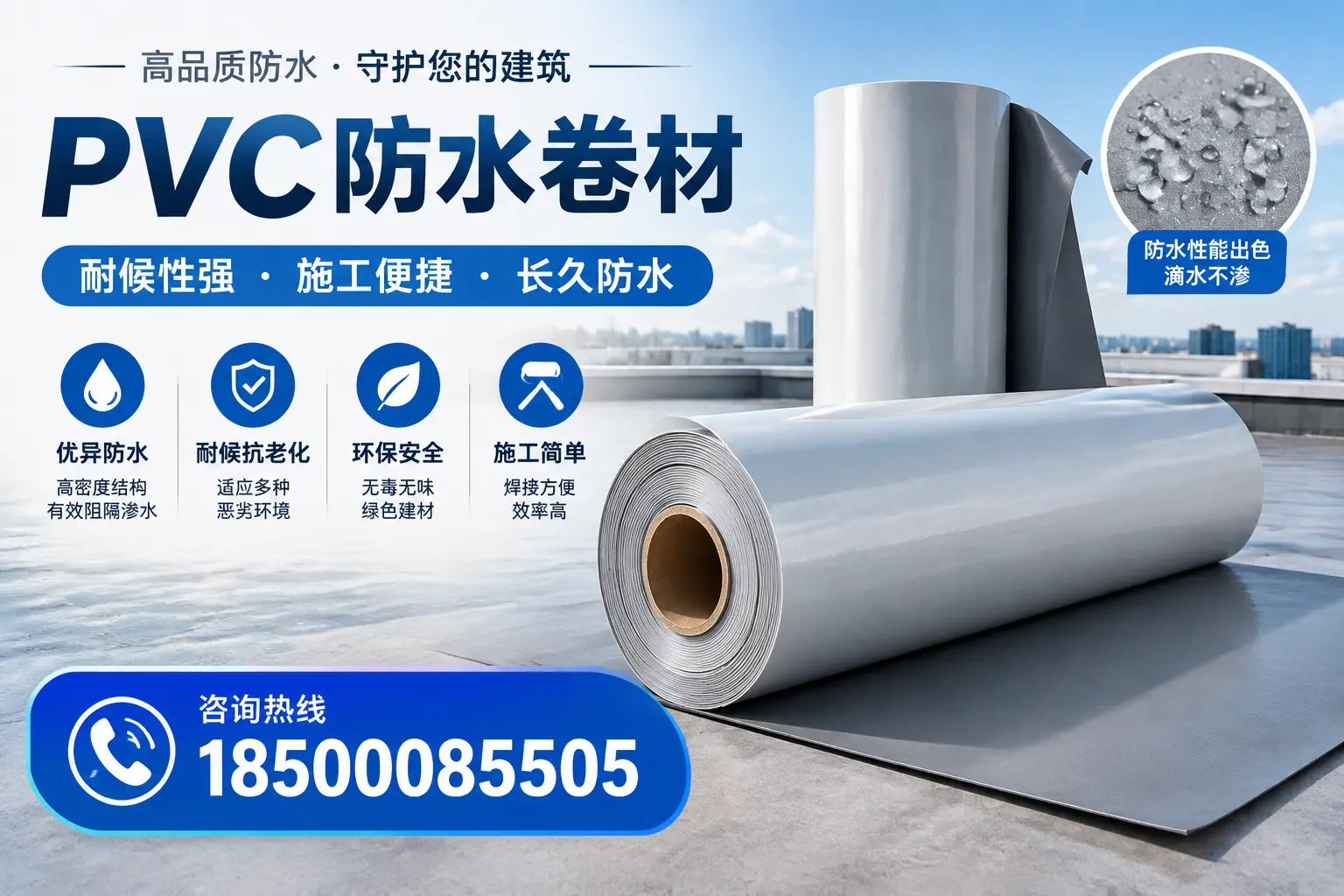 pvc防水卷材在乐山的行业应用前景分析